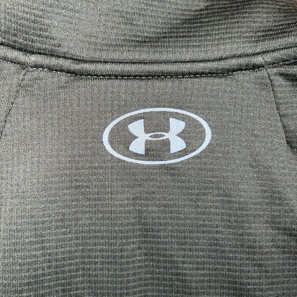 Under Armour Size Small Forest Green Coldgear Reactor L/S Quarter Zip Pullover - Picture 6 of 8